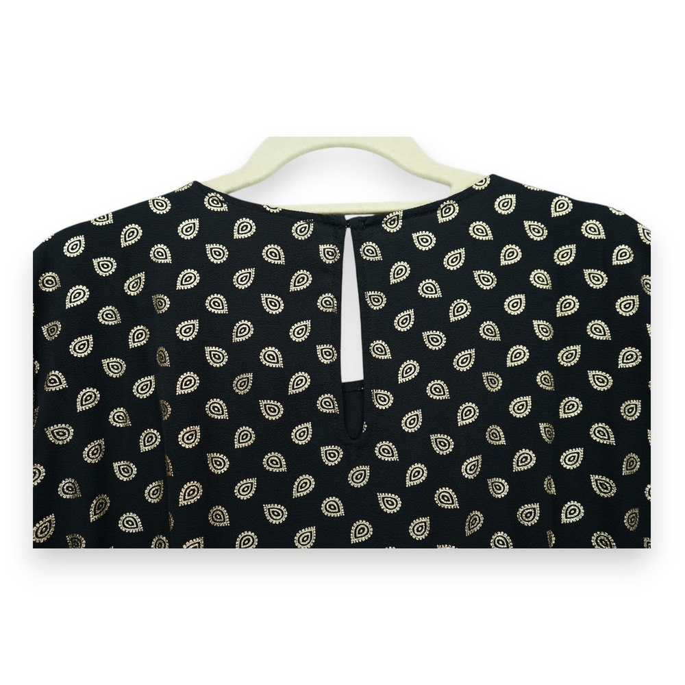 NWT Michael Kors‎ Women's Blouse All Over Print Size XL Short Sleeve MSRP $110 - Picture 4 of 6